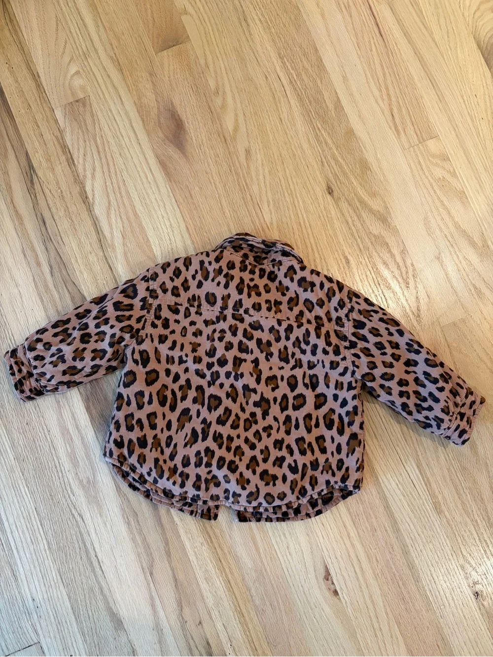 GAP Leopard Print Button-Front Shirt in Brown and Black